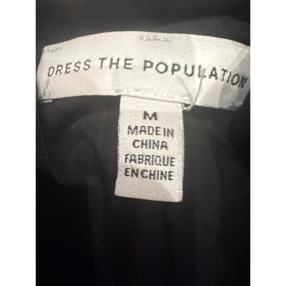 DRESS THE POPULATION Sequin Dress, Size Medium - Picture 6 of 6